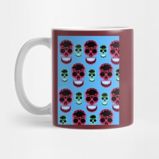 Skulls with Blue Mug
